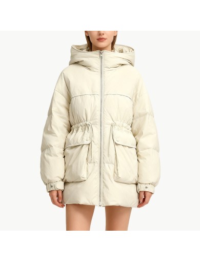 Casual Mid Length Down Jacket