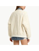 Faux Two Piece White Duck Down Jacket