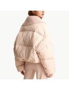Pink Stand up Collar Down Jacket