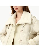 Down Jacket with Fur Collar