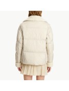 Down Jacket with Fur Collar