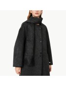 Double Faced Wool Mid Length Women's Coat