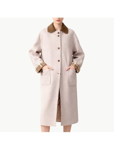 Chunked Thick Color Blocked Coat