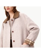 Chunked Thick Color Blocked Coat