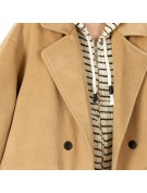 Women's Hooded Two Piece Wool Coat