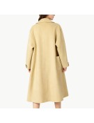 Simple Solid Color Thick Wool Coat