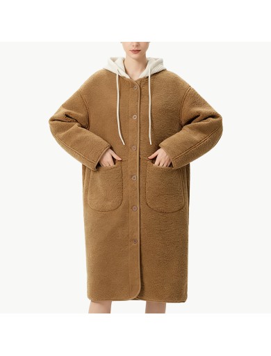 Vintage Style Lambswool Women's Coat