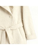 Retro Style Stand Collar Double Faced Wool Coat