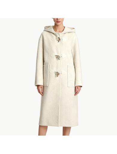 Hooded Wool Coat for Women