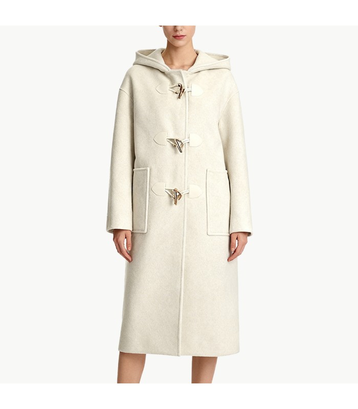Hooded Wool Coat for Women