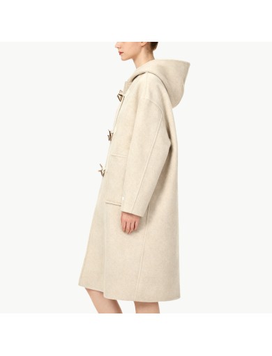 Hooded Wool Coat for Women