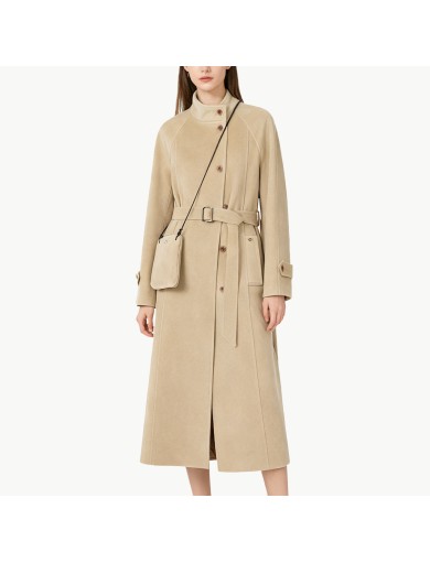 Women's Winter Stand up Collar Wool Coat