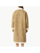 Thick Fleece Lined Wool Coat for Women