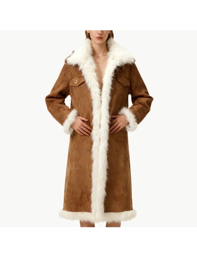 Women's Long Plush Coat for Winter