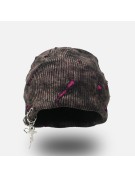 Color Blocked Ripped Knit Hat