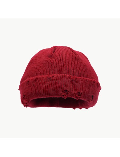 Distressed Knit Beanie