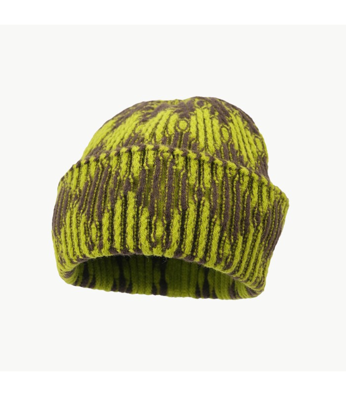 Color Blocked Striped Knit Hat