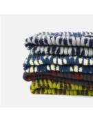 Color Blocked Striped Knit Hat