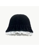Solid Color Knitted Bucket Hat