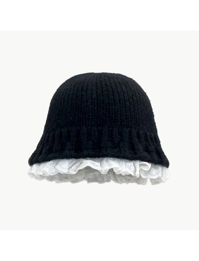 Solid Color Knitted Bucket Hat