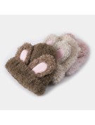 Plush Bunny Ear Beanie